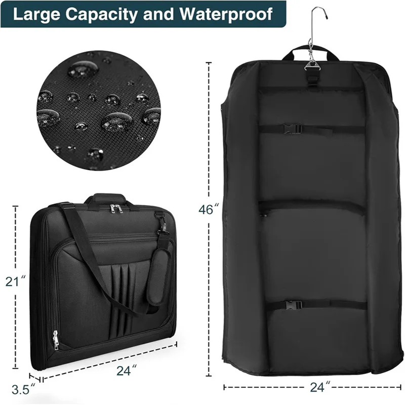 Business travel bag Suit bag Waterproof folding luggage hanging Clothing Clothing both wet and dry Travel Bags Clothes Storage Bags
