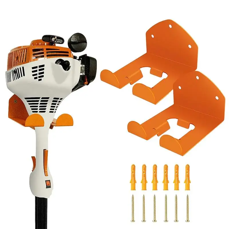

Garage Organizer Trimmer Rack Garden Tool Organizer For Garage Trimmer Rack Heavy Duty Anti-rust Stable Trimmer Rack Garden Tool