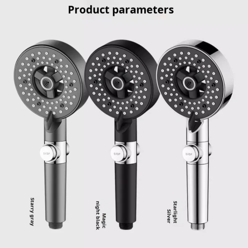 Light Luxury Booster Spray Shower Head Purifying DeChlorine Spray Shower Head Booster Spray 6