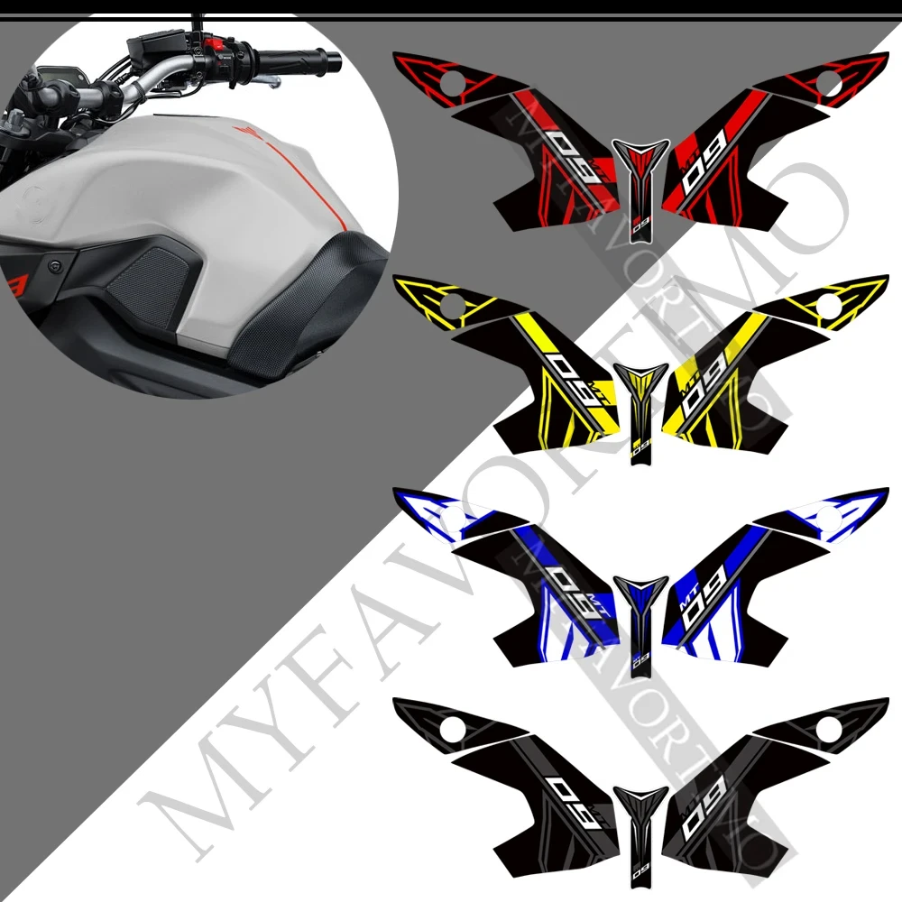 Fit Yamaha MT09 MT 09 FZ SP Stickers Fairing Motorcycle Knee Stickers Fender Windshield 2017- 2021Tank Pad Protector