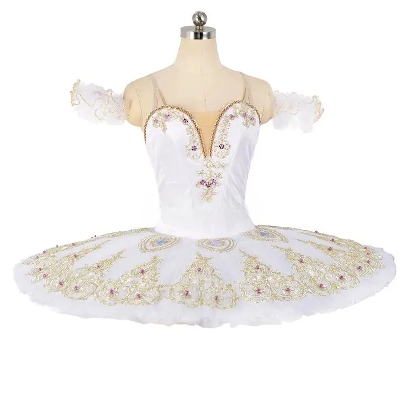 

White professional ballet dance dress Paquita competition dress TUTU handmade tutu dress