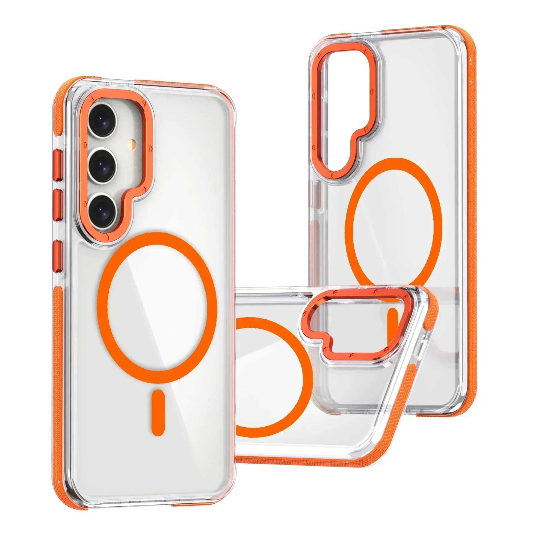 Luxury MagSafe Wireless Charging Clear Phone Case - Magnetic Shockproof Transparent Cover