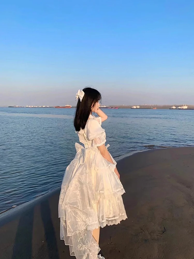⭐︎riko⭐︎LANTERN SLEEVE FLARE ONE PIECE Amazon.com: Womens Rompers for Summer Cute Flowy Short