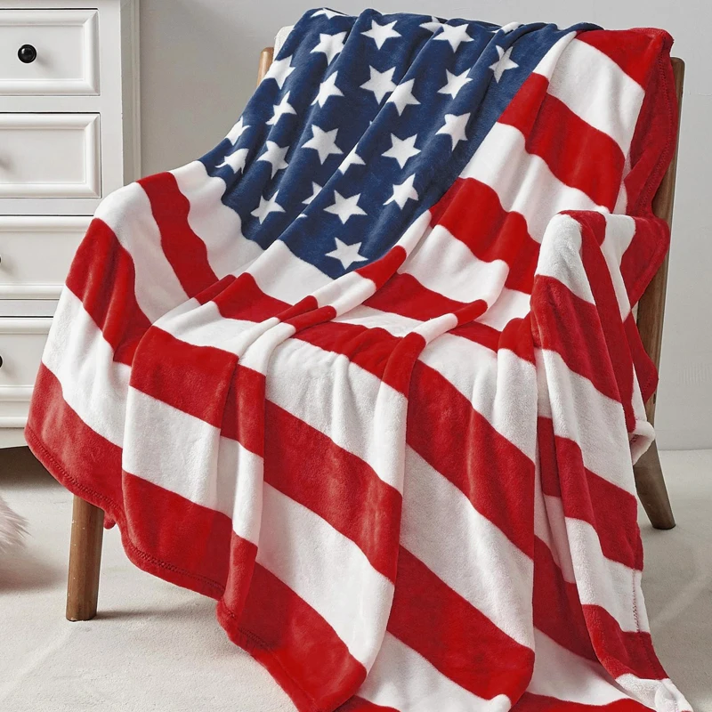 Bed blankets - Warm and plush throw for sofas, sofas, cars, and travel - machine-washed English style blankets - 4