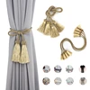 1Pair Tassel Curtain Tieback Room Accessories Curtain Buckle Holder Rope Handmade Weave Tassel Fringe Bandage Home Decoration 1