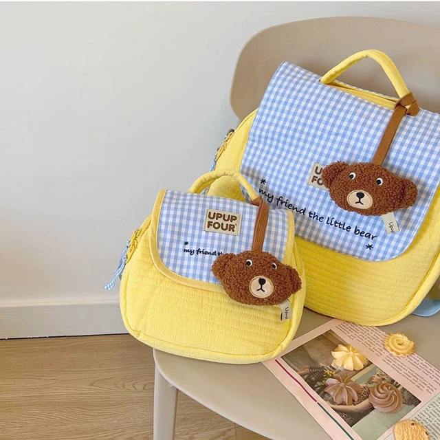 Small Cute Bear Friend Backpack & Sidebag