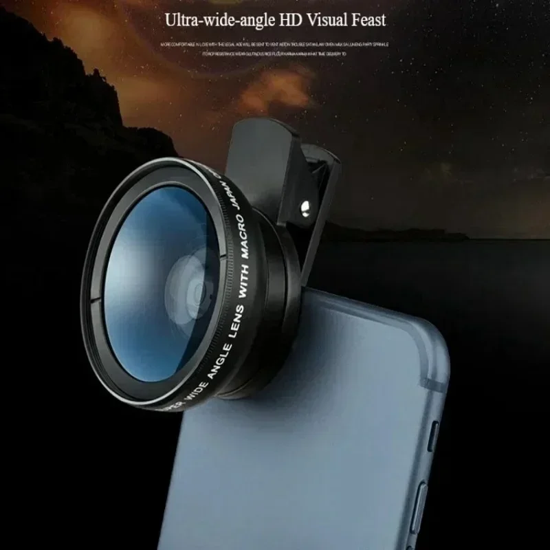 Obiettivo per telefono cellulare a 2 funzioni Obiettivo grandangolare 0,45X e obiettivo per fotocamera Macro HD 12,5X universale per smartphone Android - Image 3