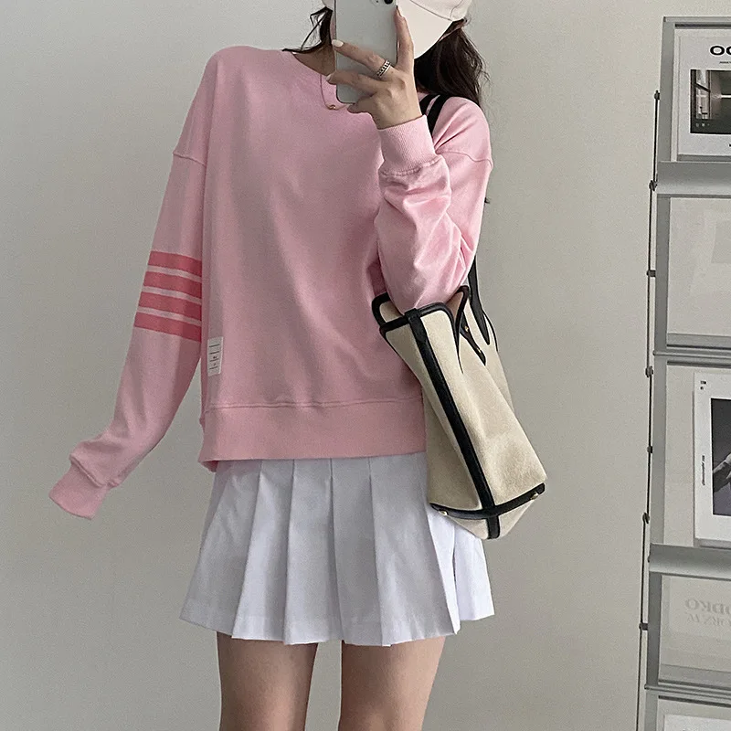 

High Quality Skirt Spring and Autumn TB New Korean High Waist Skirt Small Thin Pleated Skirt Short Skirt Woman