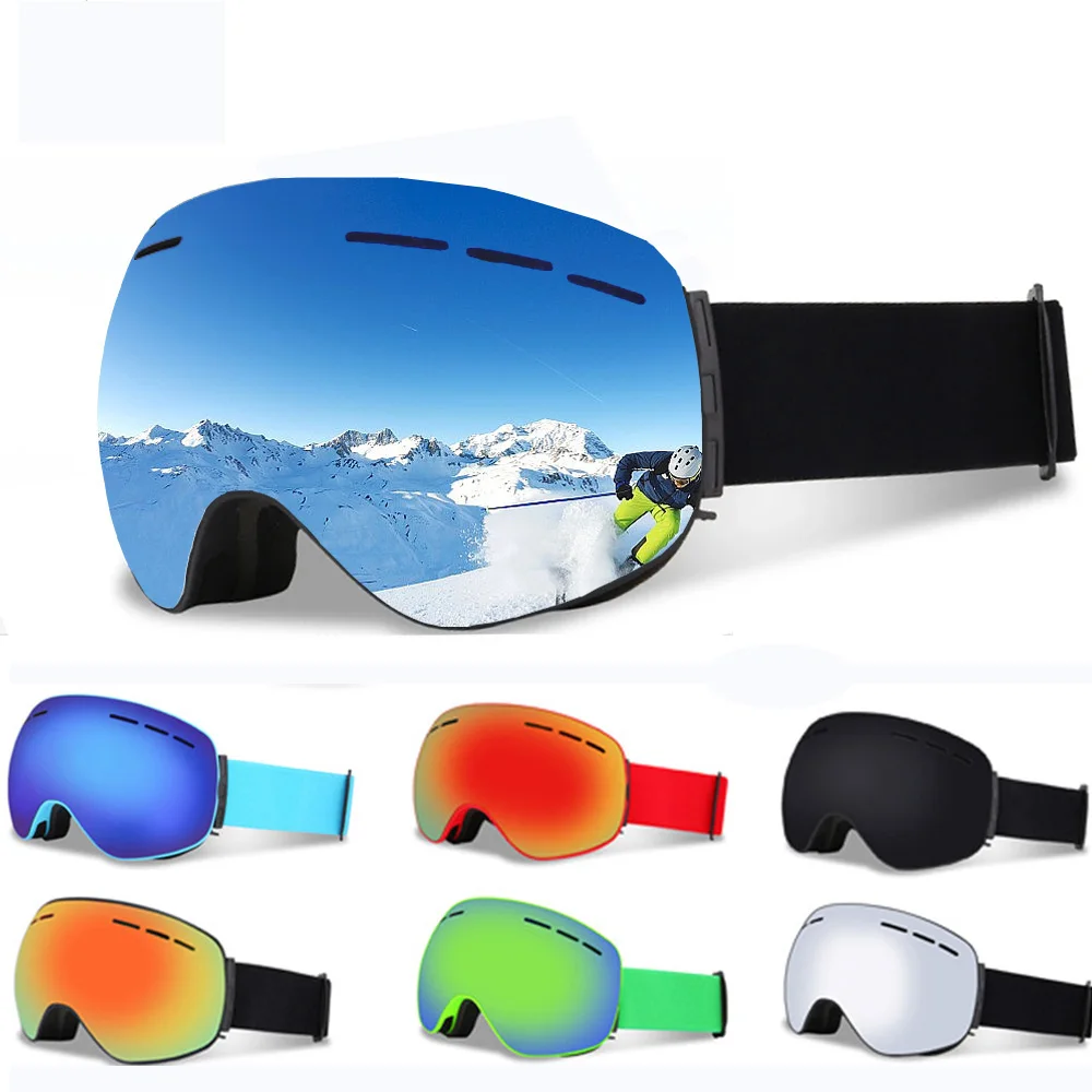 

Ski Goggles Magnetic Double lens Layers Anti-fog Ski Glasses UV400 Skiing Mask Men Women Snowboard Goggles Winter Eyewear