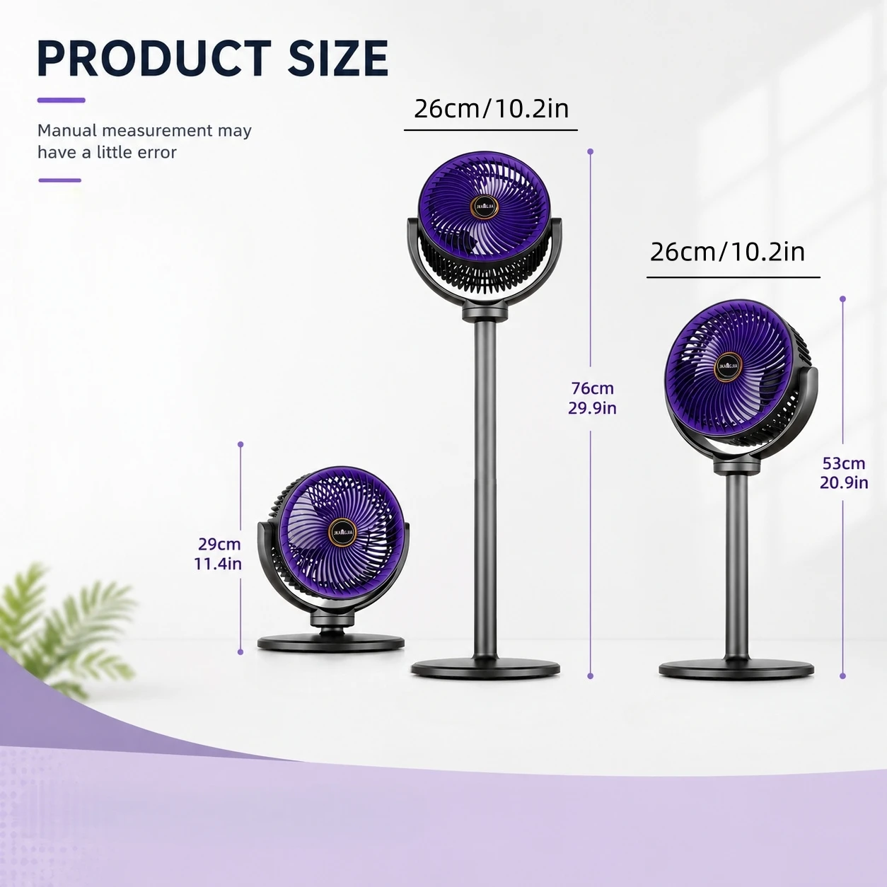 2-in-1 Floor Desk Fan 6