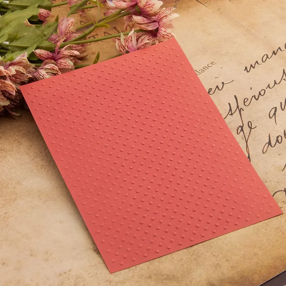 Plastic Embossing Folders for Card Making Spots Dots Background Stencil Template DIY Craft Mold for Photo Album Decor EM288 plastic embossing folder embossing folder