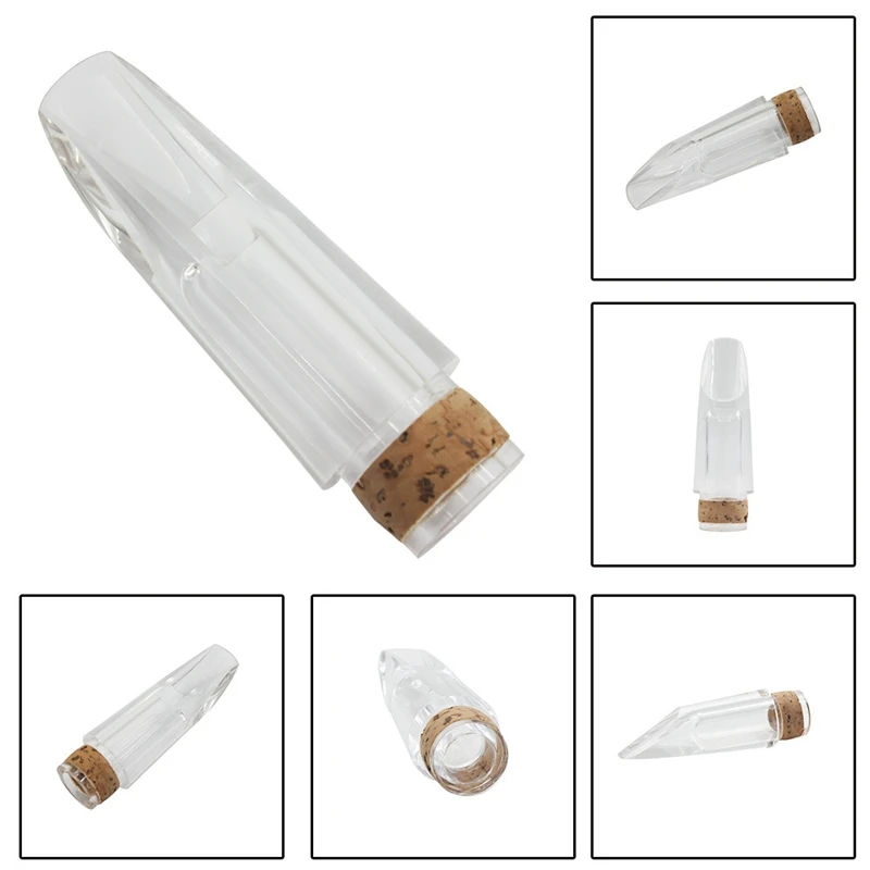 ABS Transparent Mouthpiece Clear Tube Flute Head Clarinet Mouthpiece Wind Instrument Accessories