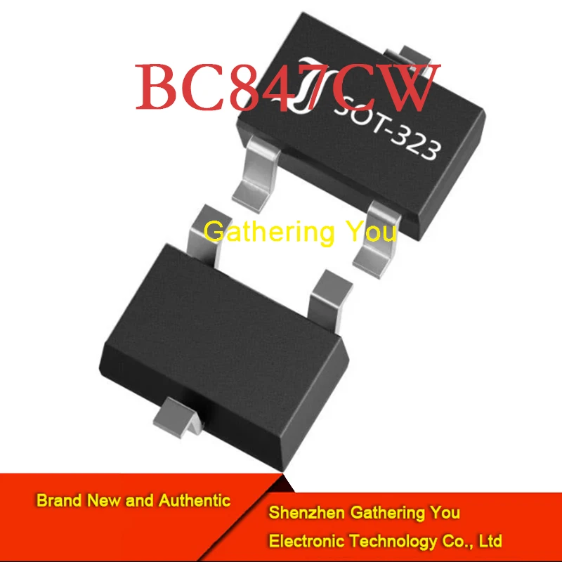 

BC847CW SOT323 биполярный транзистор-биполярный Соединительный транзистор, новый аутентичный