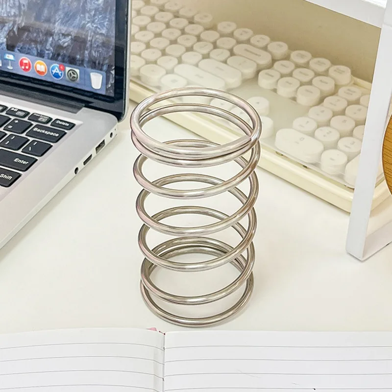 Spring Shaped Storage Rack For Desktop Use Bathroom Accessories Tool Storage Rack Home Decoration