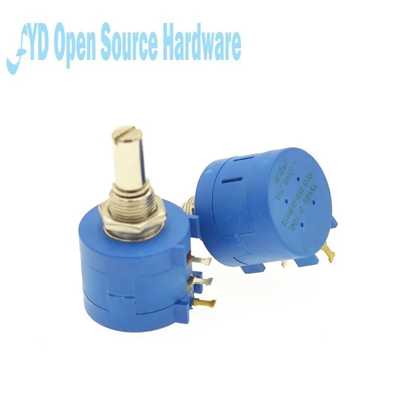 3590S Multiturn Potentiometer 1K 2K 5K 10K 20K 50K 100K 100R 200R 500R ohm Potentiometer Adjustable Resistor Multiturn Potentiometer Linear Potentiometer Rotary Potentiometer Potentiometer Kit Trimmer Potentiometer Adjustable Resistor Potentiometer Knobs Electronic Components