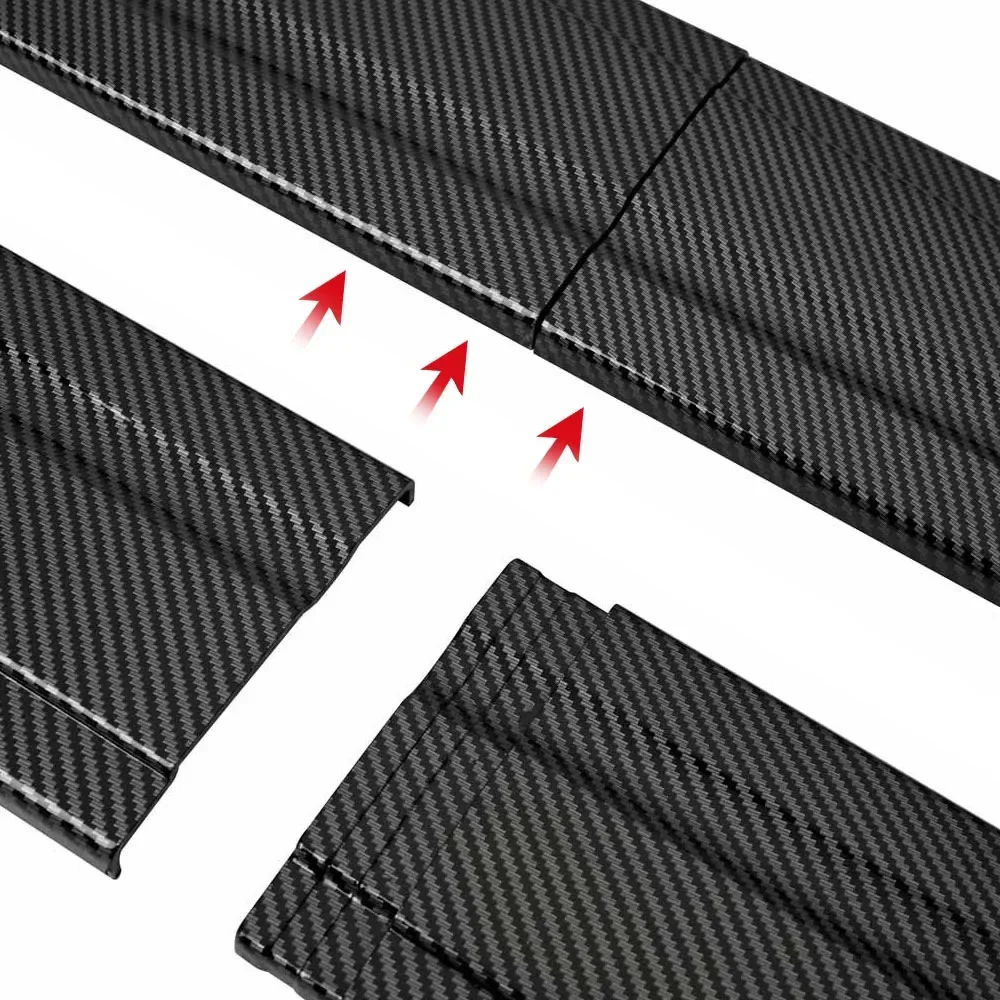 폭스바겐 시로코 2M 자동차 사이드 스커트 익스텐션 플레이트 립 분리기 범퍼, 레이싱 사이드 스포일러, 2.18M