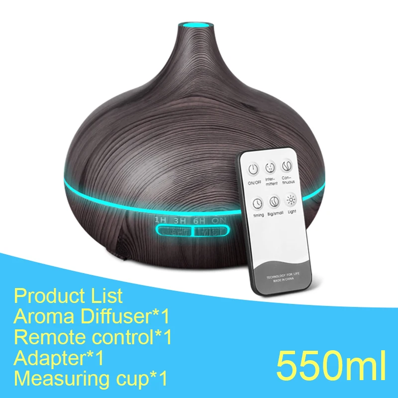 550ml Aroma Diffusor Pflanze Ätherisches Öl Difusor Luftbefeuchter Purifier  Haushalt Elektrische Duft Sprayer für Home Hotel - AliExpress