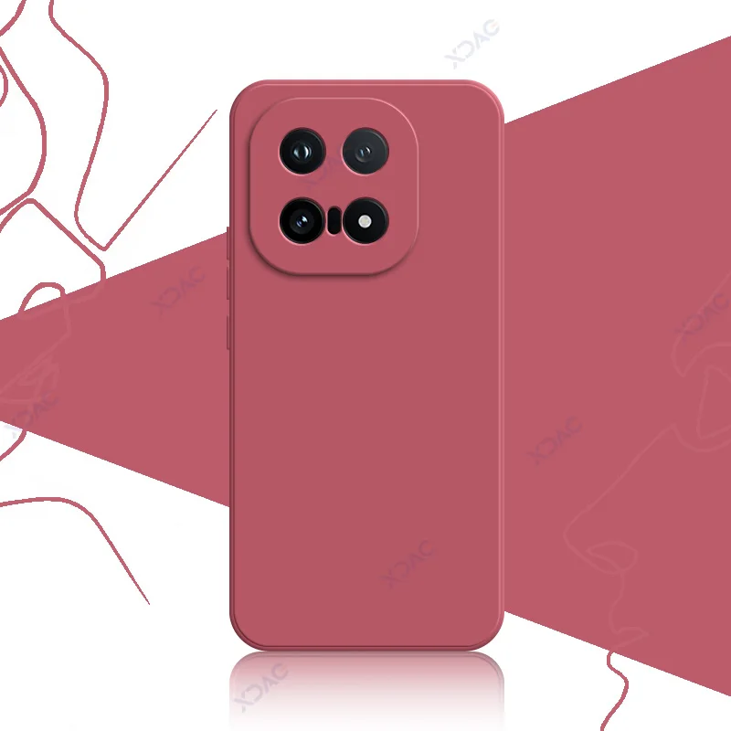 Chic Fashion Cover: Soft Square Liquid Silicone Case with Camera Protection
