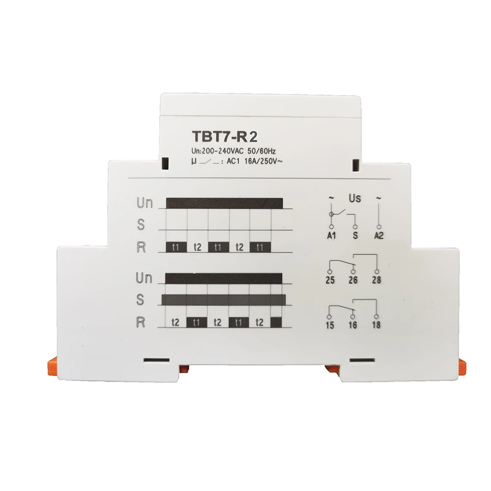 Relè Temporizzatore A Ciclo Asimmetrico GEYA GRT8-S SPDT 16A Relè - Foto 5