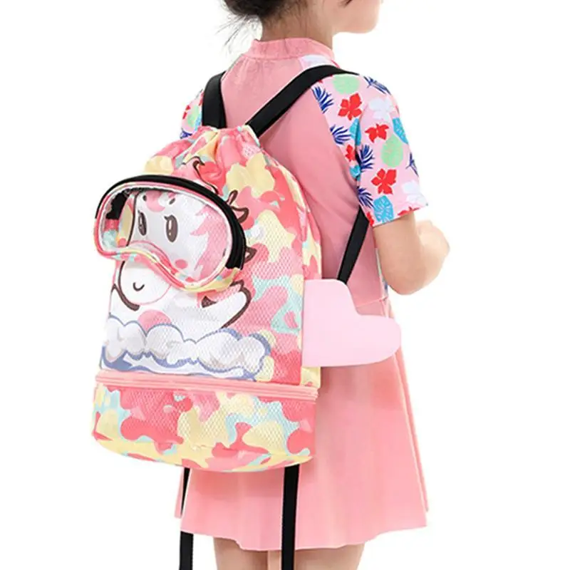 Children's Swimming Bag Wet And Dry Separation Boys And Girls Pool Waterproof Bag Beach Swimming Equipment Kids Swim Backpack