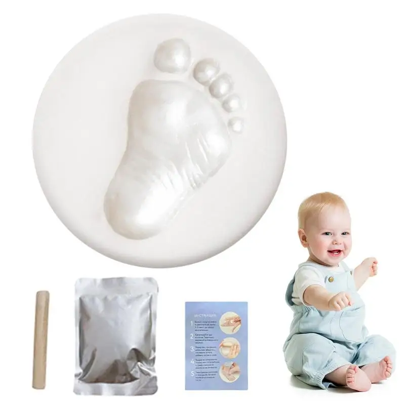 

Baby DIY Hand And Footprint Kit Ink Pad Newborn Handprint Souvenir Accessories Toddlers Photo Frame Wash free Safe ink Baby Gift