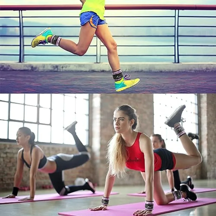 Adjustable Ankle Weights with Dumbbells Set