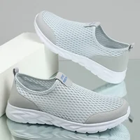 Men Casual Shoes Breathable Slip on Male Casual Sneakers Anti-slip Men's Loafers Outdoor Walking Shoes Man Size 36-48
