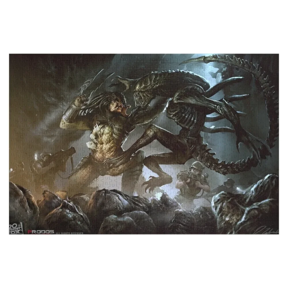 Predator Versus Alien Game II Jigsaw Puzzle Personalized Gifts Animal Puzzle