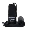 1PC Black Quick Drying Towel Portable Breathable Bath Towel Beach Camping Hiking Swimming Sports Microfier Bath Towel No Pilling 2