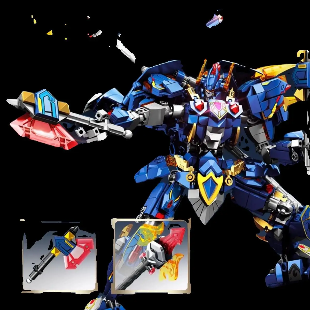 Mengbao National Trend Mecha Assembly Model Boys Dominant Costume Assembly Blos Plastic Toys from China Suitable for Ages 6+