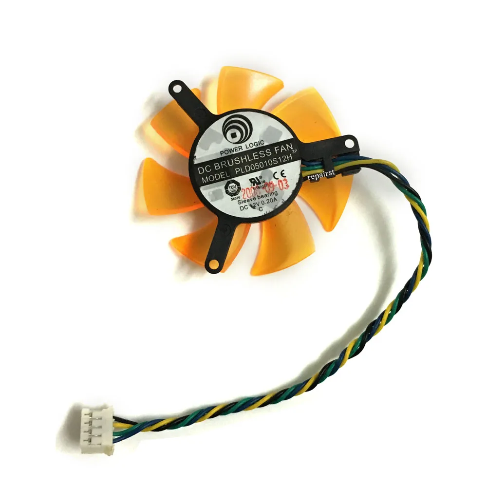 라데온 ZOTAC 9400GT 9500G 8500GT 8600GT 용 비디오 카드 냉각 팬, VGA 쿨러, FD5010U12S PLD05010S12H,47mm 4 핀 DC 12V 0.22A