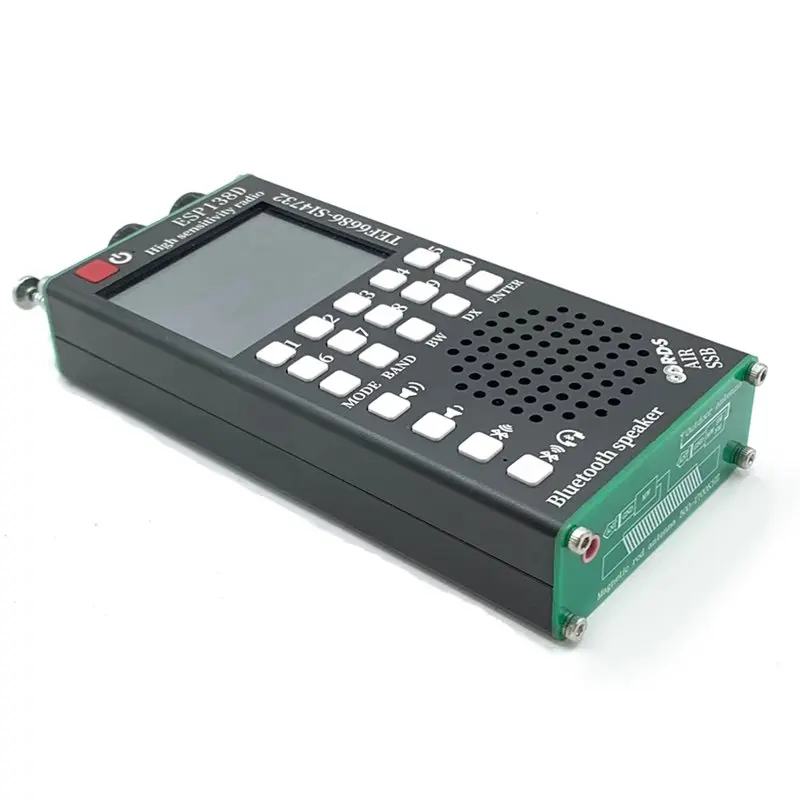 새로운 ESP138D H-RADIO SI4732 풀밴드 FM AM SSB 항공밴드 수신기 + TEF6686 FM 수신기 2 in 1 라디오 (블루투스 기능 포함)