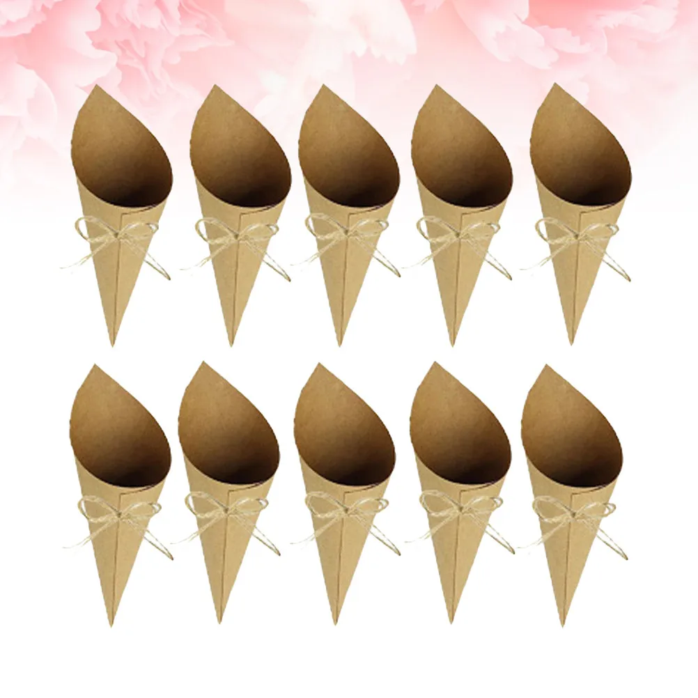 50Pcs 색종이 콘 용기(양면 테이프 포함) 색종이 조각 보관용 귀엽고 사랑스러..