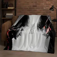 Couverture en flanelle HD surnaturelle Sam Dean Winchester TV, jet en peluche Ultra doux et chaud pour la maison, chambre à coucher, lit, canapé, cadeau de voyage 3