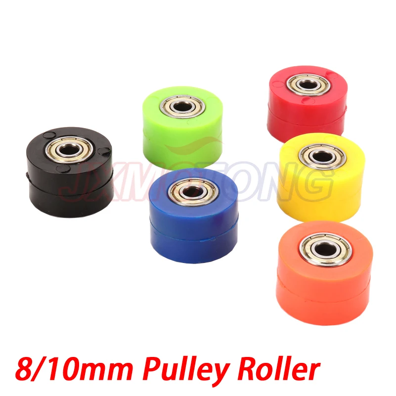 Drive Chain 8/10mm Pulley Roller Slider Tensioner Wheel Guide For CRF YZF EXC RMZ KLX Enduro Dirt Street Bike Motorcycle