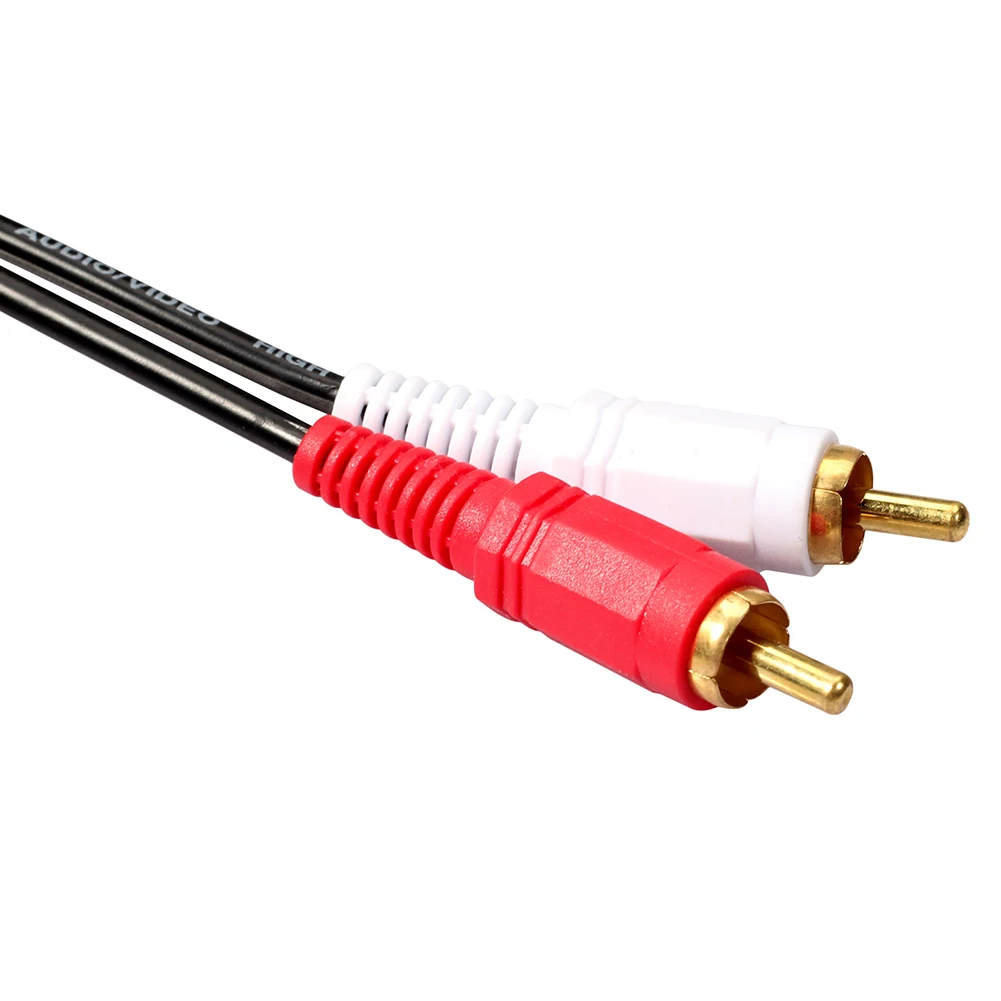 2 RCA Male To Dual XLR Male HIFI Stereo Audio Cable Professional Audio Line Black for Microphone Mixer Headphone Amplifier