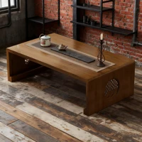 Foldable coffee table, Japanese-style low table, no assembly required, suitable for sitting on the floor, a low tatami table. 2