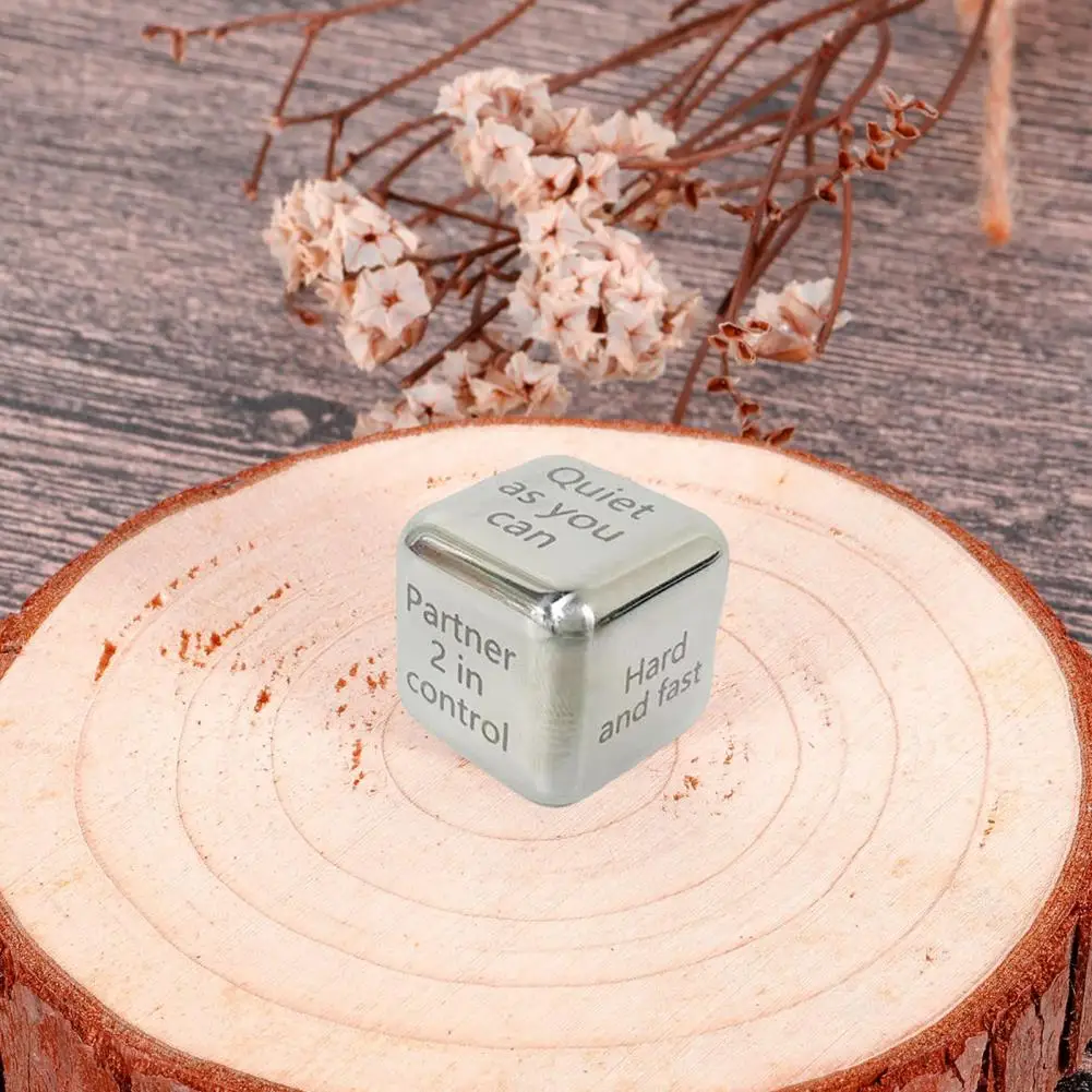 Game Dice Intimate Game for Couples Metal Dice Romantic Date Night Decision Game for Couples Fun Activity Toy Valentine's Day