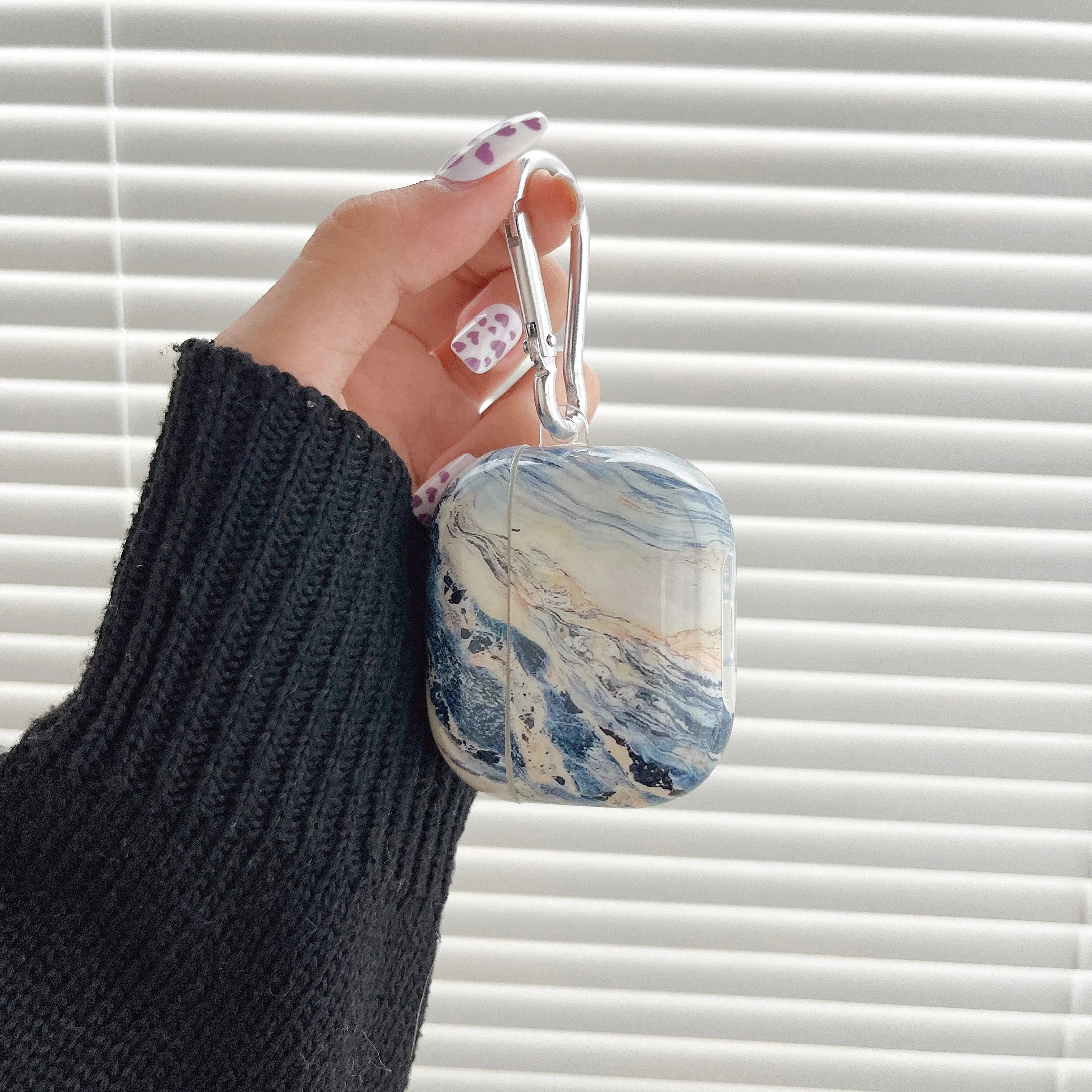 TPU Marble Painting Earphone Cover for AirPods