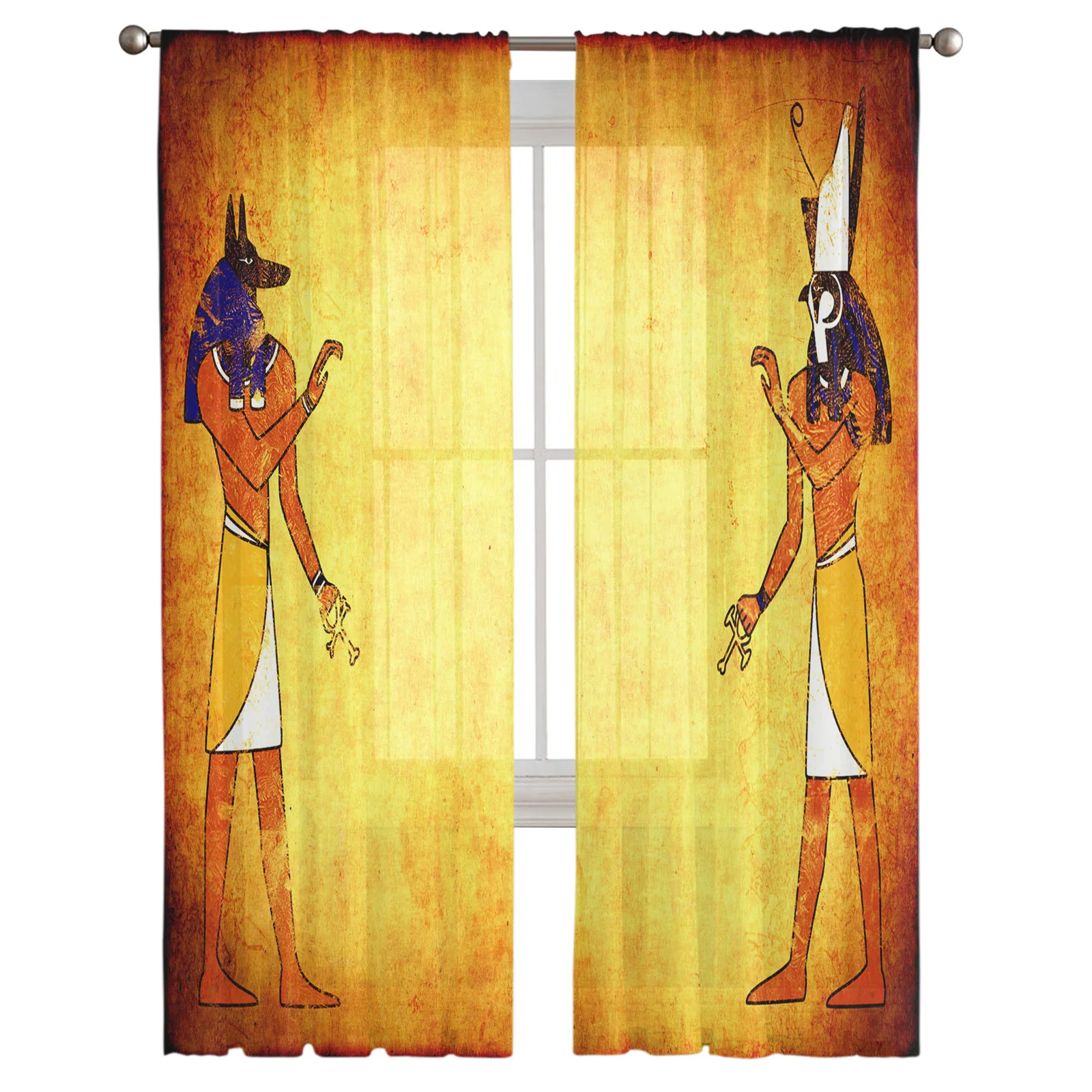 Mythology Country Egypt History Human Nation Sheer Curtains Window