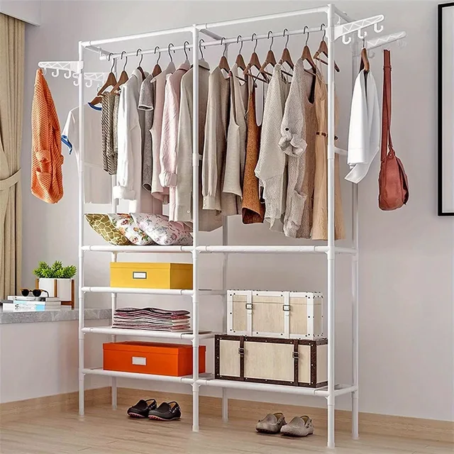Heavy Duty Clothes Rail Hanging Rack Garment Display Stand Storage Shelf - Image 3