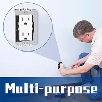 10/20pcs Metal Wall Panel Gasket Fixing Power Fit Device Leveling Plates Receptacle Outlet Repair Fixed For Bedrooms Living Room 2