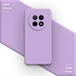 Enhanced Silicone Phone Case - High-Quality Soft Flocking Back Cover for OPPO F29 Pro 5G (Grass Purple)