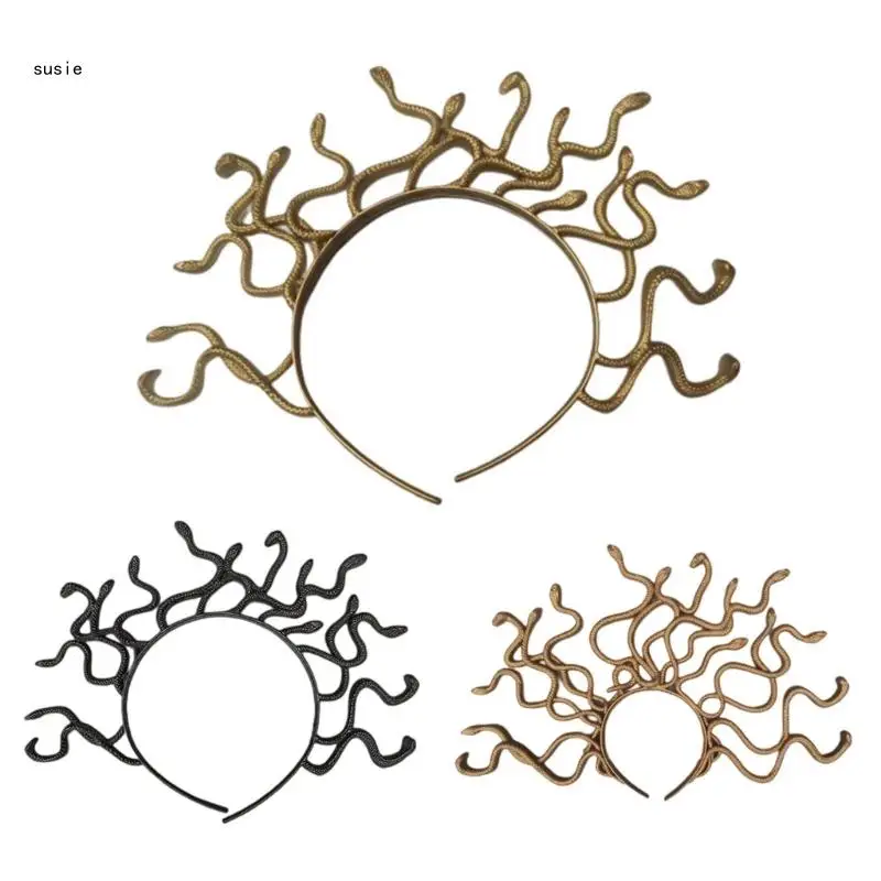 

X7YA halloween Headband Snake Costume Headband Headpiece Halloween Cosplay Party Masquerade Party