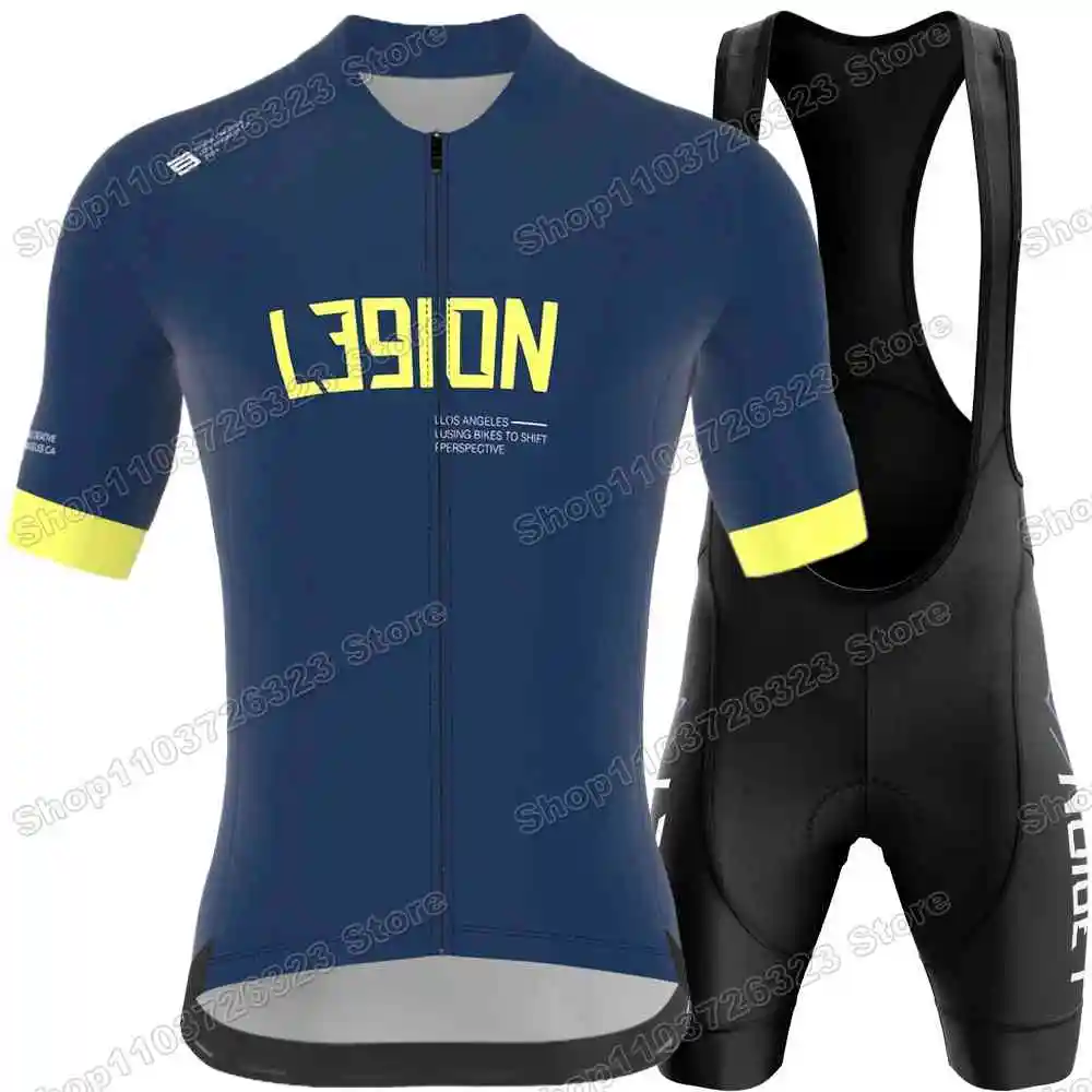 Team L39ION Cycling Jersey Set Legion of Los Angeles Cycling Clothing Men Summer Road Bike Shirts Suit Bicycle Bib Shorts