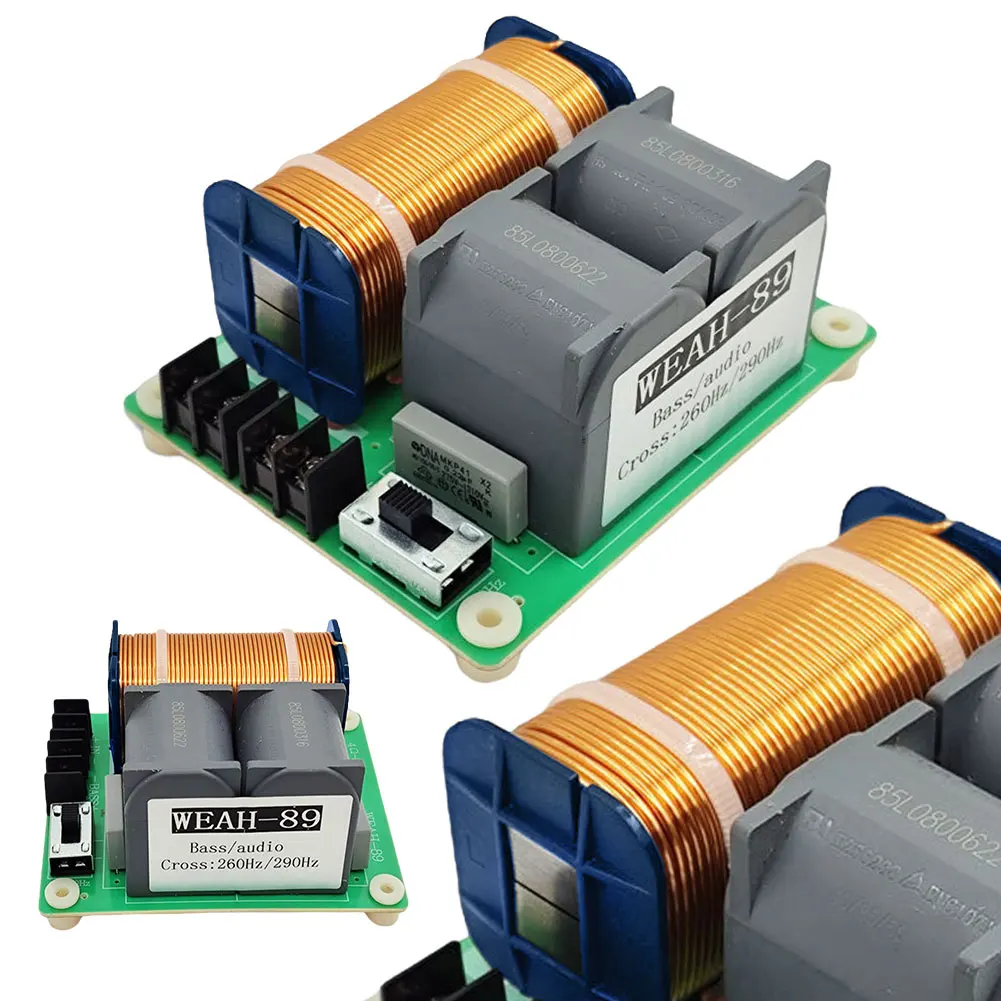 Audio Crossover Filter 1500W Pure Bass Subwoofer Crossover Crossover Frequency Distributor Divider for Home Theater Car Speakers