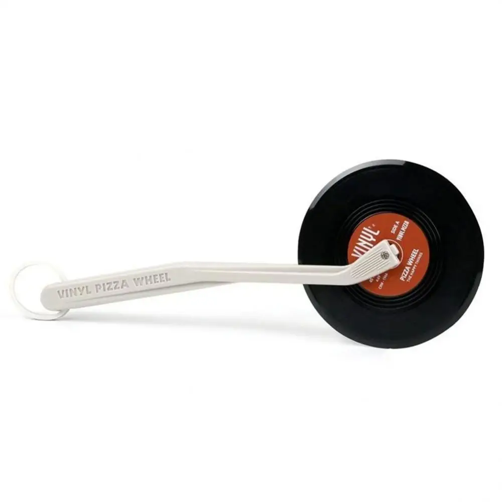 Wheel Scissor Creative Record Design Abs Bakeware Pizza Wheel Cutter Spin Portable Kitchen Accessories Pizza Tool Professional