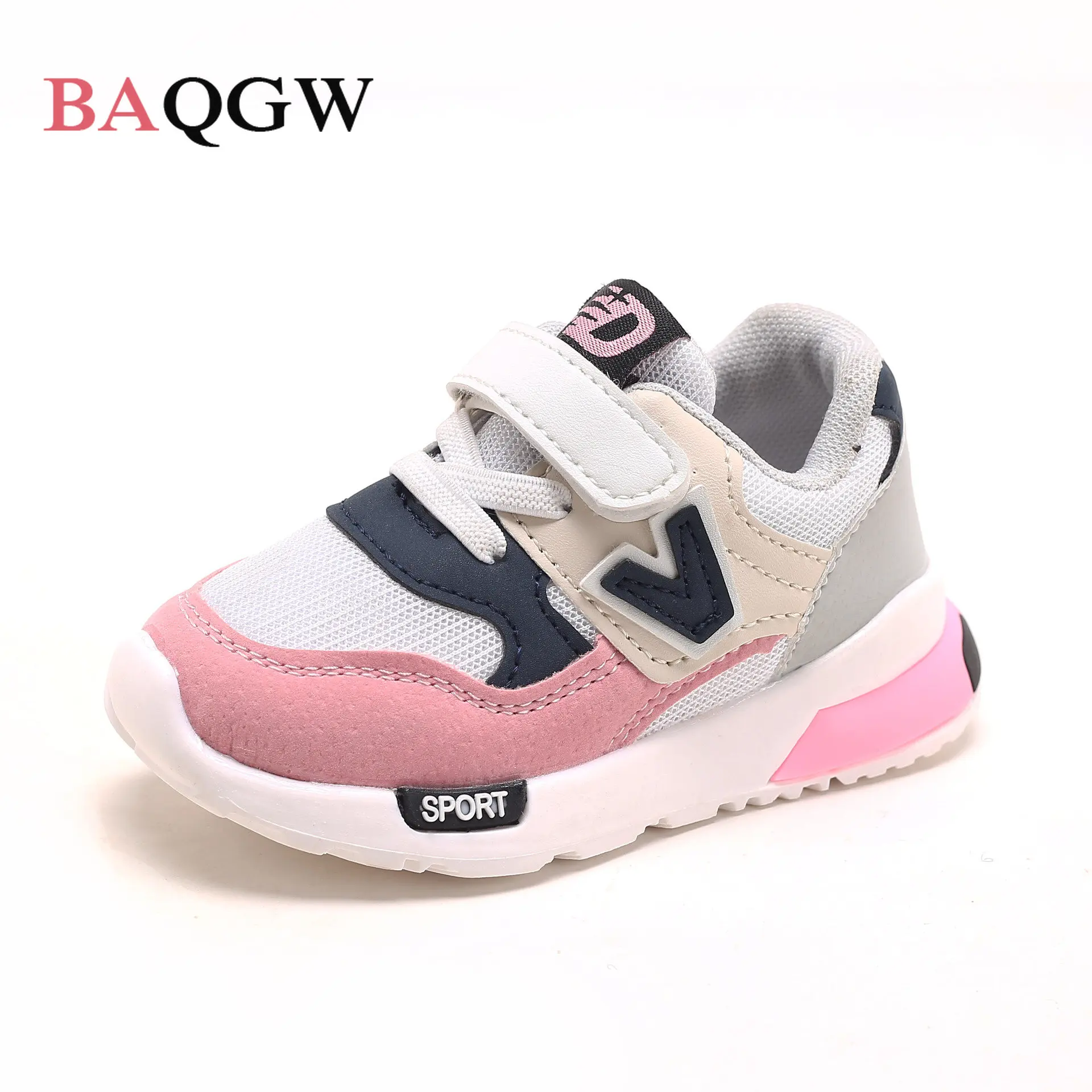 

Kids School Shoes for Boys Girl Children Casual Anti Slip Sneakers Baby Girl Air Mesh Breathable Soft Running Sports Shoe Pink