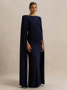 Studio Maternity Photography Cape Dress Maxi Slim Fit Pregnancy Gown Multi Color Baby Shower Photo Outfit Costume