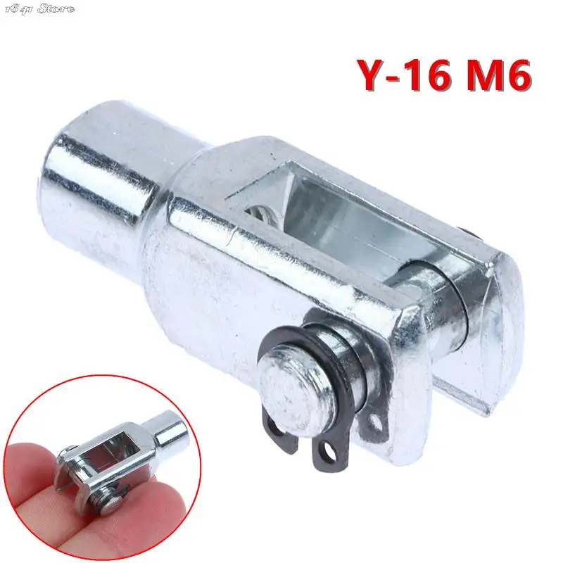 Metal Y-16 M6*1 Thread Pneumatic Cylinder Rod Piston Clevis Y Joint For 16mm Bore Mechanical Hardware 1pc